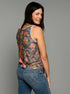 The Tie Back Tank - Floral / Mini Gingham